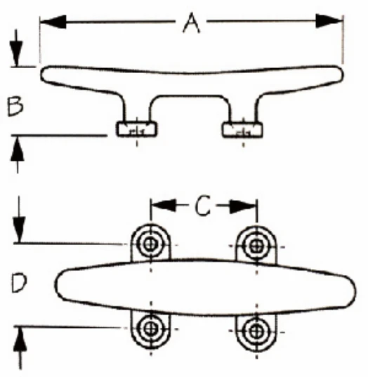 Stainless Steel Boat Cleats Factory